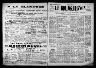 3 vues - Le Bourguignon : journal de la démocratie radicale, n° 80, mercredi 5 avril 1899 (ouvre la visionneuse)