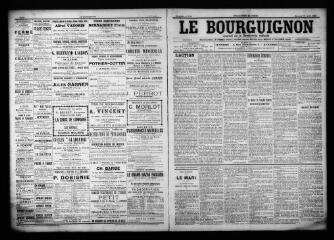 3 vues - Le Bourguignon : journal de la démocratie radicale, n° 86, mercredi 12 avril 1899 (ouvre la visionneuse)