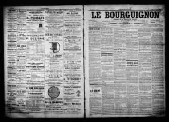3 vues - Le Bourguignon : journal de la démocratie radicale, n° 89, samedi 15 avril 1899 (ouvre la visionneuse)