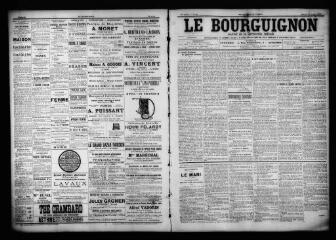 3 vues - Le Bourguignon : journal de la démocratie radicale, n° 95, samedi 22 avril 1899 (ouvre la visionneuse)