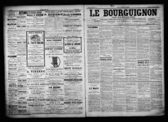 3 vues - Le Bourguignon : journal de la démocratie radicale, n° 98, mercredi 26 avril 1899 (ouvre la visionneuse)