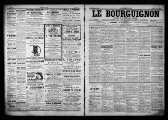 3 vues - Le Bourguignon : journal de la démocratie radicale, n° 99, jeudi 27 avril 1899 (ouvre la visionneuse)