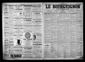 3 vues - Le Bourguignon : journal de la démocratie radicale, n° 101, samedi 29 avril 1899 (ouvre la visionneuse)