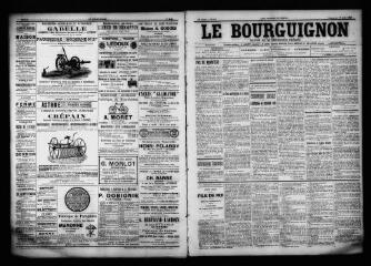 3 vues - Le Bourguignon : journal de la démocratie radicale, n° 143, dimanche 18 juin 1899 (ouvre la visionneuse)