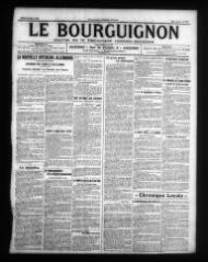 2 vues - Le Bourguignon : journal de la démocratie radicale-socialiste, n° 125, mardi 28 mai 1918 (ouvre la visionneuse)