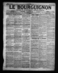 4 vues - Le Bourguignon : journal de la démocratie radicale-socialiste, n° 184, samedi 3 août 1918 (ouvre la visionneuse)