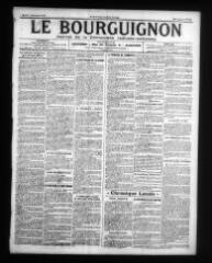 2 vues - Le Bourguignon : journal de la démocratie radicale-socialiste, n° 262, mardi 5 novembre 1918 (ouvre la visionneuse)