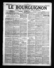 4 vues - Le Bourguignon : journal de la démocratie radicale-socialiste, n° 21, samedi 25 janvier 1919 (ouvre la visionneuse)