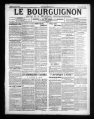 4 vues - Le Bourguignon : journal de la démocratie radicale-socialiste, n° 54, mercredi 5 mars 1919 (ouvre la visionneuse)