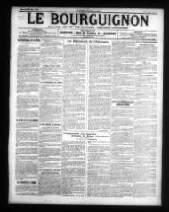 4 vues - Le Bourguignon : journal de la démocratie radicale-socialiste, n° 72, mercredi 26 mars 1919 (ouvre la visionneuse)
