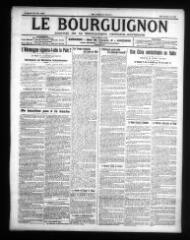 4 vues - Le Bourguignon : journal de la démocratie radicale-socialiste, n° 142, vendredi 20 juin 1919 (ouvre la visionneuse)