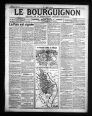 4 vues - Le Bourguignon : journal de la démocratie radicale-socialiste, n° 149, samedi 28 juin 1919 (ouvre la visionneuse)