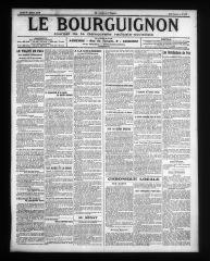 2 vues - Le Bourguignon : journal de la démocratie radicale-socialiste, n° 176, jeudi 31 juillet 1919 (ouvre la visionneuse)
