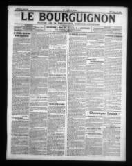 4 vues - Le Bourguignon : journal de la démocratie radicale-socialiste, n° 188, samedi 16 août 1919 (ouvre la visionneuse)