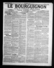 2 vues - Le Bourguignon : journal de la démocratie radicale-socialiste, n° 210, jeudi 11 septembre 1919 (ouvre la visionneuse)