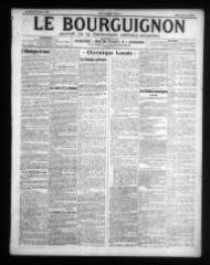 4 vues - Le Bourguignon : journal de la démocratie radicale-socialiste, n° 282, samedi 6 décembre 1919 (ouvre la visionneuse)