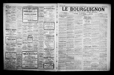 2 vues - Le Bourguignon : journal de la démocratie radicale-socialiste, n° 6, jeudi 8 janvier 1920 (ouvre la visionneuse)