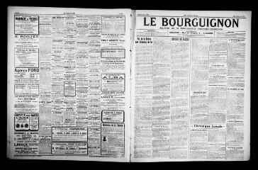 2 vues - Le Bourguignon : journal de la démocratie radicale-socialiste, n° 52, mardi 2 mars 1920 (ouvre la visionneuse)