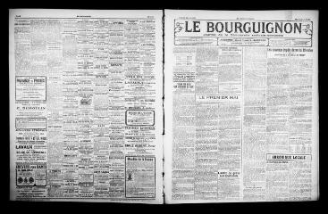 3 vues - Le Bourguignon : journal de la démocratie radicale-socialiste, n° 102, vendredi 30 avril 1920 (ouvre la visionneuse)