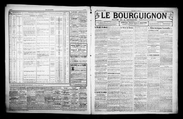 3 vues - Le Bourguignon : journal de la démocratie radicale-socialiste, n° 179, mercredi 4 août 1920 (ouvre la visionneuse)