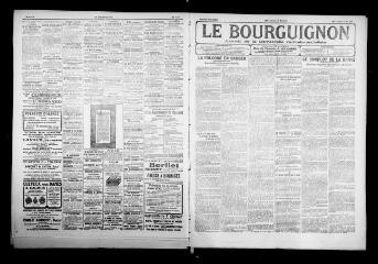 3 vues - Le Bourguignon : journal de la démocratie radicale-socialiste, n° 186, jeudi 12 août 1920 (ouvre la visionneuse)