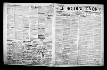 3 vues - Le Bourguignon : journal de la démocratie radicale-socialiste, n° 217, vendredi 17 septembre 1920 (ouvre la visionneuse)