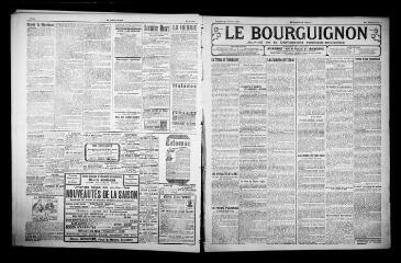 3 vues - Le Bourguignon : journal de la démocratie radicale-socialiste, n° 241, vendredi 15 octobre 1920 (ouvre la visionneuse)