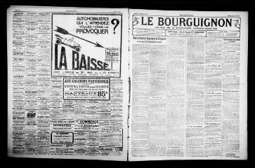 2 vues - Le Bourguignon : journal de la démocratie radicale-socialiste, n° 246, jeudi 21 octobre 1920 (ouvre la visionneuse)
