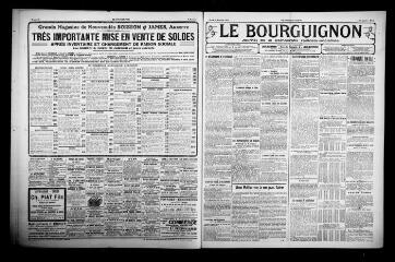 2 vues - Le Bourguignon : journal de la démocratie radicale-socialiste, n° 4, jeudi 6 janvier 1921 (ouvre la visionneuse)
