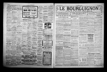 3 vues - Le Bourguignon : journal de la démocratie radicale-socialiste, n° 37, lundi 14 février 1921 (ouvre la visionneuse)