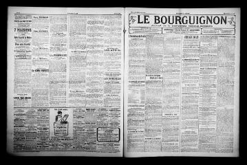 3 vues - Le Bourguignon : journal de la démocratie radicale-socialiste, n° 45, mercredi 23 février 1921 (ouvre la visionneuse)