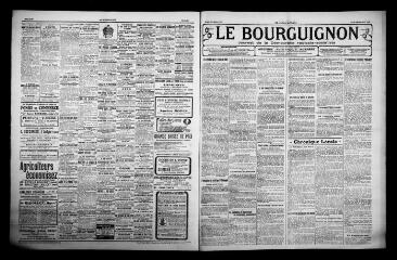 2 vues - Le Bourguignon : journal de la démocratie radicale-socialiste, n° 145, jeudi 23 juin 1921 (ouvre la visionneuse)