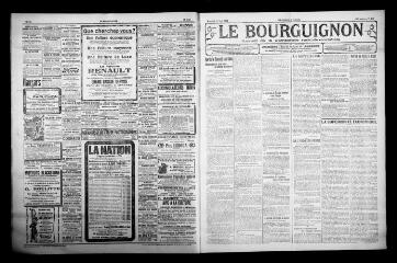 3 vues - Le Bourguignon : journal de la démocratie radicale-socialiste, n° 189, mercredi 17 août 1921 (ouvre la visionneuse)