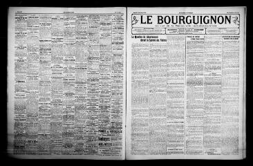 3 vues - Le Bourguignon : journal de la démocratie radicale-socialiste, n° 229, lundi 3 octobre 1921 (ouvre la visionneuse)
