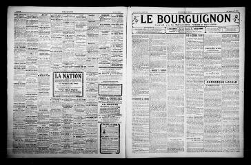3 vues - Le Bourguignon : journal de la démocratie radicale-socialiste, n° 270, lundi 21 novembre 1921 (ouvre la visionneuse)