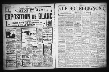 3 vues - Le Bourguignon : journal de la démocratie radicale-socialiste, n° 29, vendredi 3 février 1922 (ouvre la visionneuse)