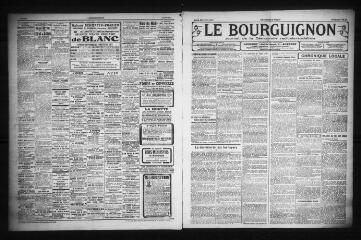 3 vues - Le Bourguignon : journal de la démocratie radicale-socialiste, n° 37, lundi 13 février 1922 (ouvre la visionneuse)