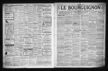 3 vues - Le Bourguignon : journal de la démocratie radicale-socialiste, n° 112, samedi 13 mai 1922 (ouvre la visionneuse)