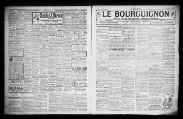 3 vues - Le Bourguignon : journal de la démocratie radicale-socialiste, n° 245, samedi 21 octobre 1922 (ouvre la visionneuse)