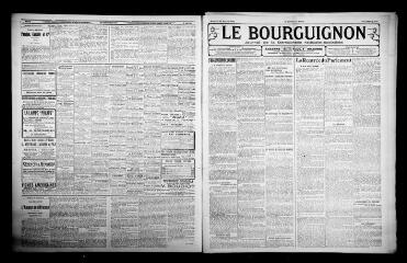3 vues - Le Bourguignon : journal de la démocratie radicale-socialiste, n° 8, mercredi 10 janvier 1923 (ouvre la visionneuse)