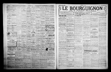 3 vues - Le Bourguignon : journal de la démocratie radicale-socialiste, n° 41, samedi 17 février 1923 (ouvre la visionneuse)