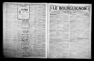 3 vues - Le Bourguignon : journal de la démocratie radicale-socialiste, n° 222, jeudi 27 septembre 1923 (ouvre la visionneuse)