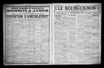 4 vues - Le Bourguignon : journal de la démocratie radicale-socialiste, n° 201, samedi 30 août 1924 (ouvre la visionneuse)
