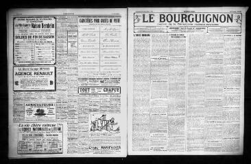 3 vues - Le Bourguignon : journal de la démocratie radicale-socialiste, n° 299, vendredi 26 décembre 1924 (ouvre la visionneuse)