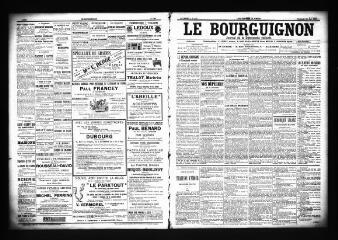 3 vues - Le Bourguignon : journal de la démocratie radicale, n° 123, vendredi 25 mai 1900 (ouvre la visionneuse)