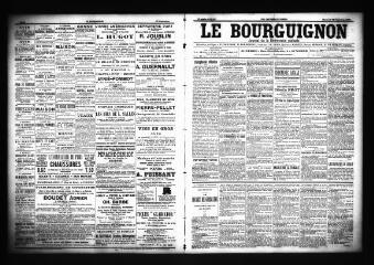 3 vues - Le Bourguignon : journal de la démocratie radicale, n° 227, mercredi 26 septembre 1900 (ouvre la visionneuse)