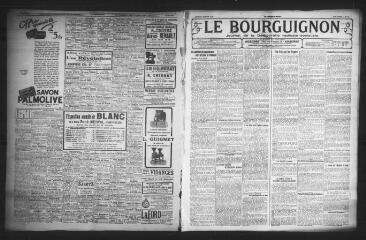 3 vues - Le Bourguignon : journal de la démocratie radicale-socialiste, n° 16, jeudi 20 janvier 1927 (ouvre la visionneuse)