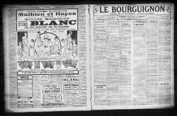 3 vues - Le Bourguignon : journal de la démocratie radicale-socialiste, n° 23, vendredi 28 janvier 1927 (ouvre la visionneuse)