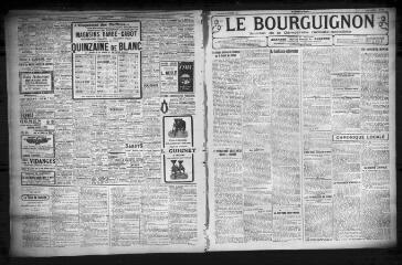 3 vues - Le Bourguignon : journal de la démocratie radicale-socialiste, n° 27, mercredi 2 février 1927 (ouvre la visionneuse)
