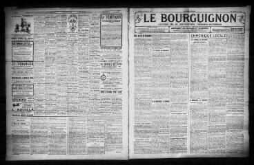 3 vues - Le Bourguignon : journal de la démocratie radicale-socialiste, n° 166, mercredi 20 juillet 1927 (ouvre la visionneuse)